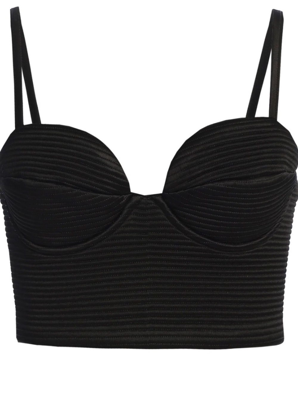Black Bustier (L) and Satin Pants (M) set - Picture 6 of 16